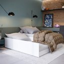 Ver imagem 1 de Cama Multiuso 3 em 1 Matrix Branco - Tebarrot Móveis