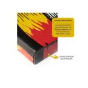 Ver imagem 4 de Quadro Decorativo Abstrato Belas Linhas Douradas Borda Infinita Tamanho:120 X 80 Cm