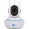 Câmera IP sem Fio 360° 3 Antenas HD Wifi Rj45 Visão Noturna Alarme - 2