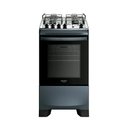 Ver imagem 2 de Fogão 4 Bocas a Gás Dako Supreme com Mesa de Inox e Forno 60l Titanium Bivolt