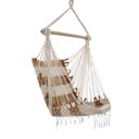 Ver imagem 2 de Rede Cadeira Balanço Xadrez Caramelo Off White