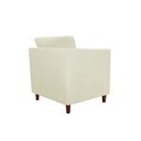 Ver imagem 2 de Cadeira Estofada Isa Confortável para Consultório Psicologia - Sv Decor:bege