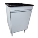 Ver imagem 1 de Gabinete Com Tanque de Lavar Roupa Opção Torneira de Bancada Cor:Preto