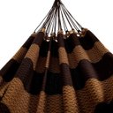 Ver imagem 2 de Rede de Dormir Bucho de Boi Casal Algodão Resistente Marrom Caramelo Luxo