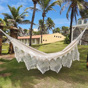 Rede de Dormir Bucho de Boi Casal Off White Luxo