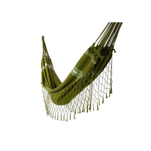 Rede de Dormir Solteiro Pernambucana Verde Musgo