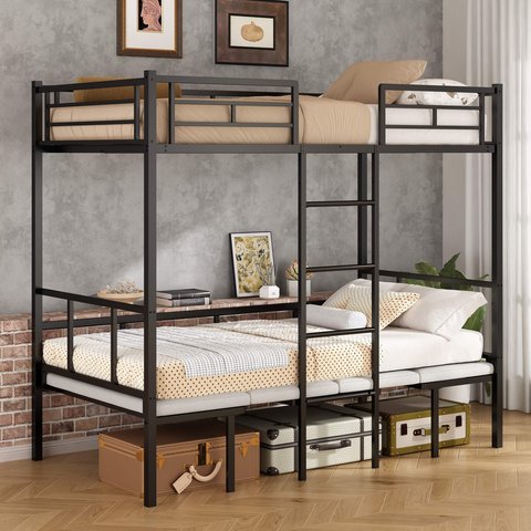 Beliche Multifuncional Solteiro Adulto com Mesa Kzings Preto