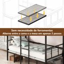 Ver imagem 7 de Beliche Multifuncional Solteiro Adulto com Mesa Kzings Preto