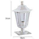 Ver imagem 3 de Kit 4 Balizadores Jardim Muro em Alumínio Luminária Externa Clássica Lente Transparente Dital