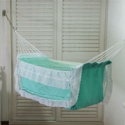Rede de Dormir Berço infantil para Bebê Verde - 1