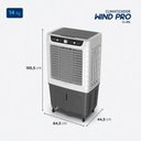 Ver imagem 7 de Climatizador Wind Pro Mondial 260w Branco/cinza 220v - Cl-65l