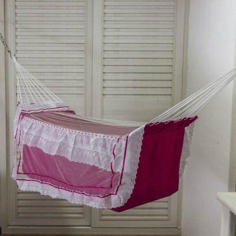 Rede de Dormir Berço infantil para Bebê Pink