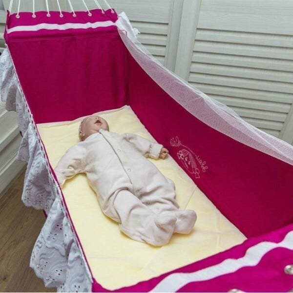 Rede de Dormir Berço infantil para Bebê Pink - 2