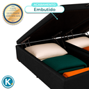 Ver imagem 3 de Cama Box Bau Queen Blindado Nature Preto 158x198