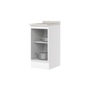 Ver imagem 5 de Balcão Americana 1 Porta MDF 40cm Branco com Tampo Móveis Henn