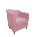 Ver imagem 1 de Poltrona Titânio Veludo Rosa