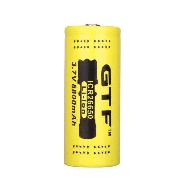 Bateria 26650 de lítio GTF icr2650 8800mAh 3,7V - 1