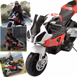 Moto Eletrica Infantil Zippy Toys BMW S1000RR 12V Vermelha - 4