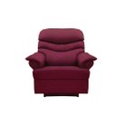 Ver imagem 2 de Poltrona Reclinável Elétrica Suede Marsala