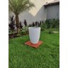 Trio de Vasos Branco Fibra de Vidro Estilo Vietnamita 37, 48, 63cm - 4