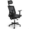 Cadeira de Escritório Presidente Ergonômica Preta Mesh Gamer - 7