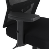 Cadeira de Escritório Presidente Ergonômica Preta Mesh Gamer - 9