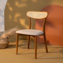Ver imagem 2 de Kit 4 Cadeiras Madeira Maciça Estofadas Ceci CabeCasa MadeiraOriginals