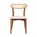 Ver mais imagens de Kit 4 Cadeiras Madeira Maciça Estofadas Ceci CabeCasa MadeiraOriginals