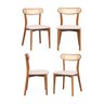 Kit 4 Cadeiras Madeira Maciça Estofadas Ceci CabeCasa MadeiraOriginals - 2