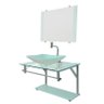 Gabinete de Vidro 60cm para Banheiro Cuba Chanfrada Branco - DaHora - 2