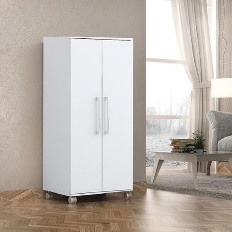 Armário Multiuso Michele 2 Portas 1,10m Branco