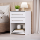 Ver imagem 2 de Mesa de Cabeceira 2 Gavetas Bruna