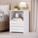 Ver imagem 3 de Mesa de Cabeceira 2 Gavetas Bruna