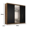 Guarda-roupa Casal 6 Portas com Espelho e 6 Gavetas Valencia - 6