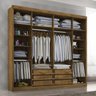 Guarda-roupa Casal 6 Portas com Espelho e 6 Gavetas Valencia - 3