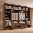 Ver imagem 3 de Guarda-Roupa Casal Valencia 6 Portas 6 Gavetas com Espelho