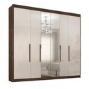 Ver imagem 7 de Guarda-Roupa Casal Valencia 6 Portas 6 Gavetas com Espelho