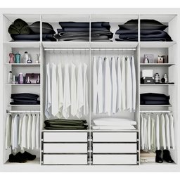 Guarda-roupa Casal 6 Portas com Espelho e 6 Gavetas Valencia - 4