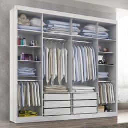 Guarda-roupa Casal 6 Portas com Espelho e 6 Gavetas Valencia - 3