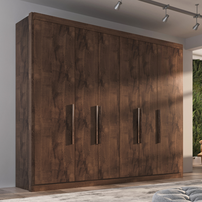 Guarda-roupa Casal 6 Portas e 6 Gavetas Valencia