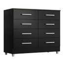 Ver imagem 6 de Cômoda Preta 8 Gavetas Raissa Ônix