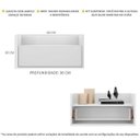 Ver imagem 3 de Mesa de Cabeceira 60cm Suspensa Multimóveis Branca