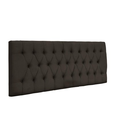 Painel Imperatriz 138 cm com Capitonê Marrom Claro