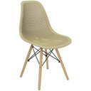 Ver imagem 5 de Kit 4 Cadeiras Colmeia Furadinha Heloisa Eloá Charles Eames Eiffel Base Madeira 