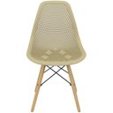 Ver imagem 3 de Kit 4 Cadeiras Colmeia Furadinha Heloisa Eloá Charles Eames Eiffel Base Madeira 