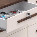 Ver imagem 2 de Comoda Monza 8 Gavetas com Pés