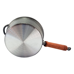 Jogo de 5 Panelas de Aluminio Fundido Craqueado com Cabo 16 a 24cm - 6