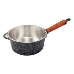 Jogo de 5 Panelas de Aluminio Fundido Craqueado com Cabo 16 a 24cm - 3