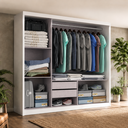 Ver imagem 2 de Guarda-Roupa Casal 3 Portas de Correr e 2 Gavetas Paris