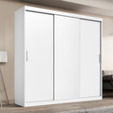 Ver imagem 1 de Guarda-roupa Casal 3 Portas de Correr e 2 Gavetas Paris